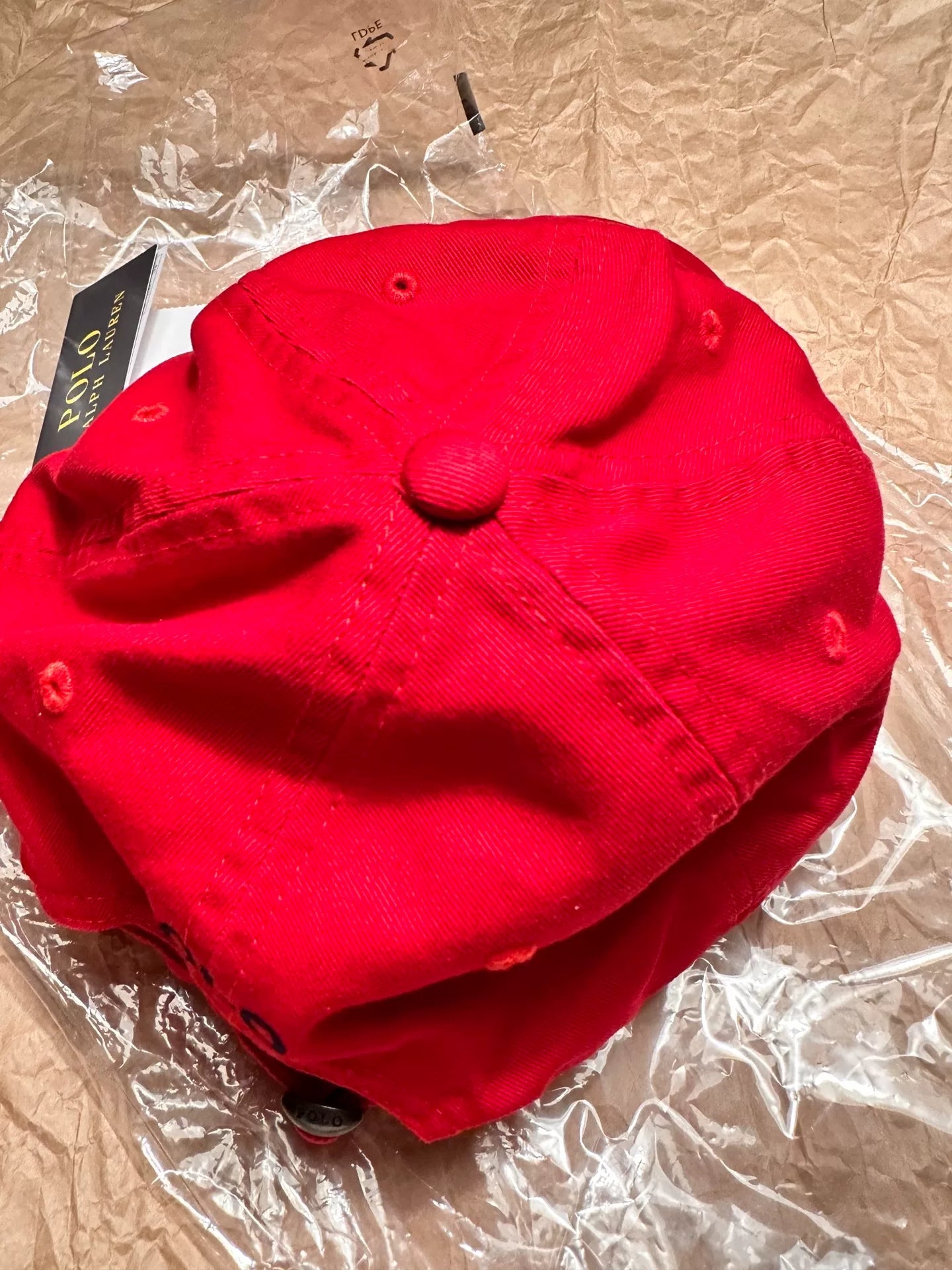 Ralph Lauren Unisex Classic Red Cotton Cap