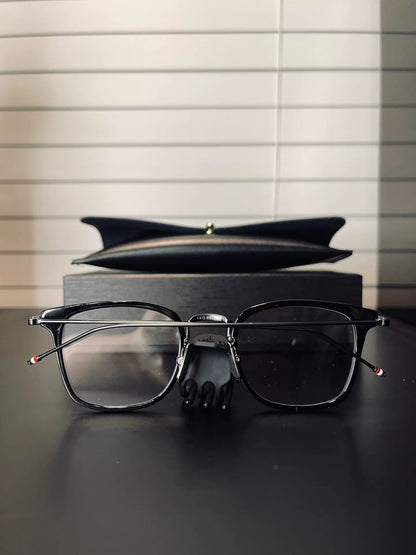 stylish black square Thom Browne glasses