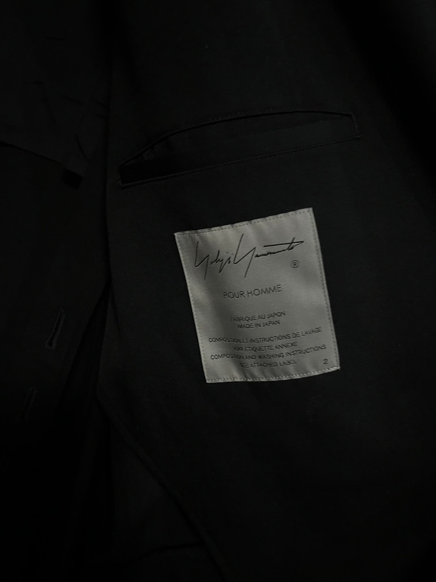 Yohji Yamamoto 21AW Embroidered Crow