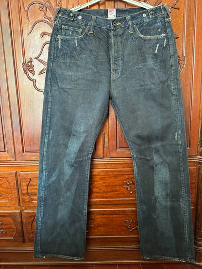 PRPS Men's Vintage Wide Straight Jeans