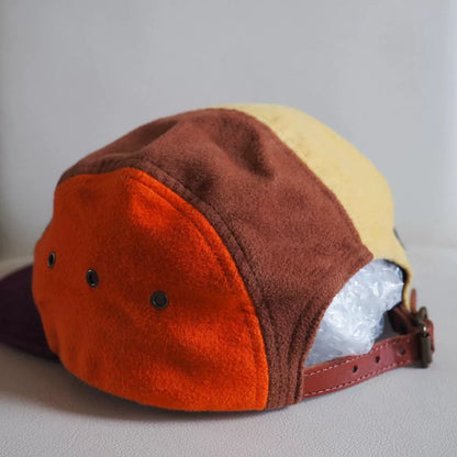 noah multicolor camp cap with leather strap