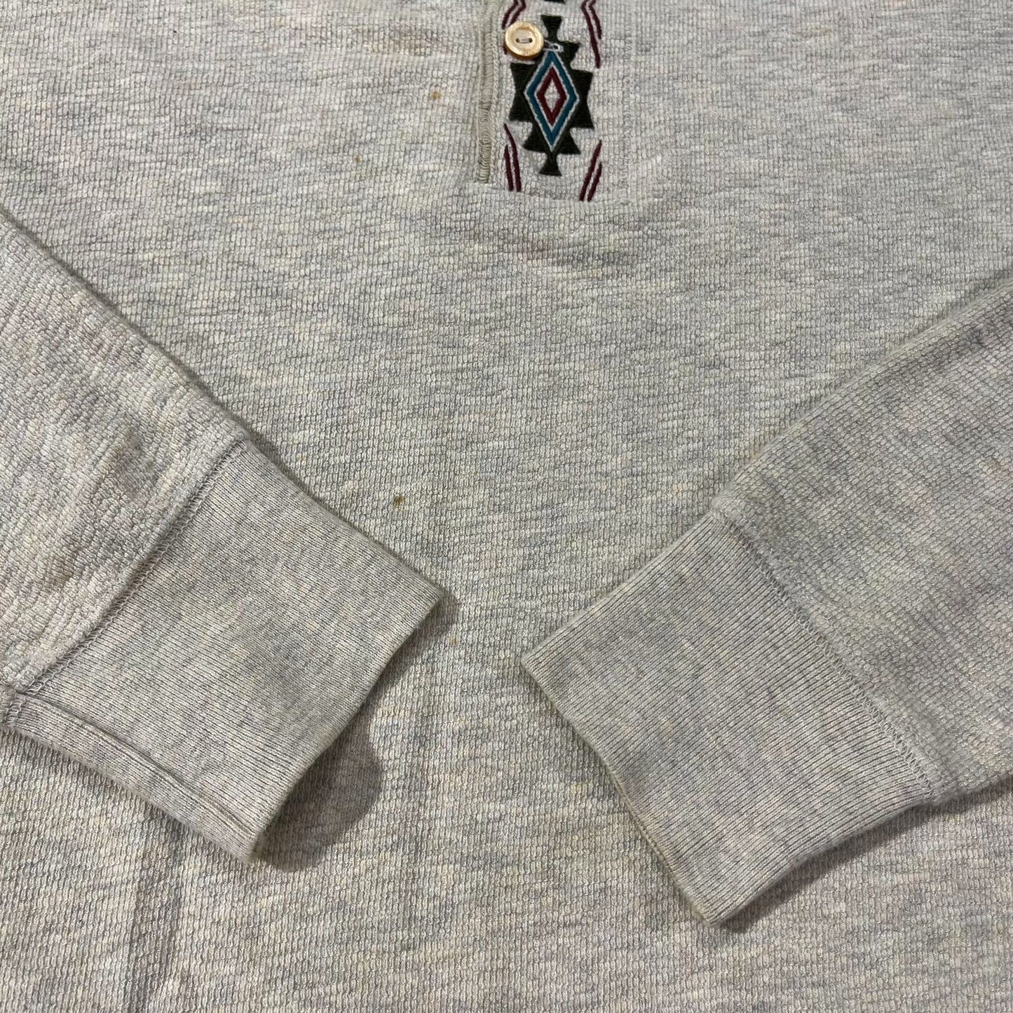 RRL Vintage Indian Embroidery Henley Shirt