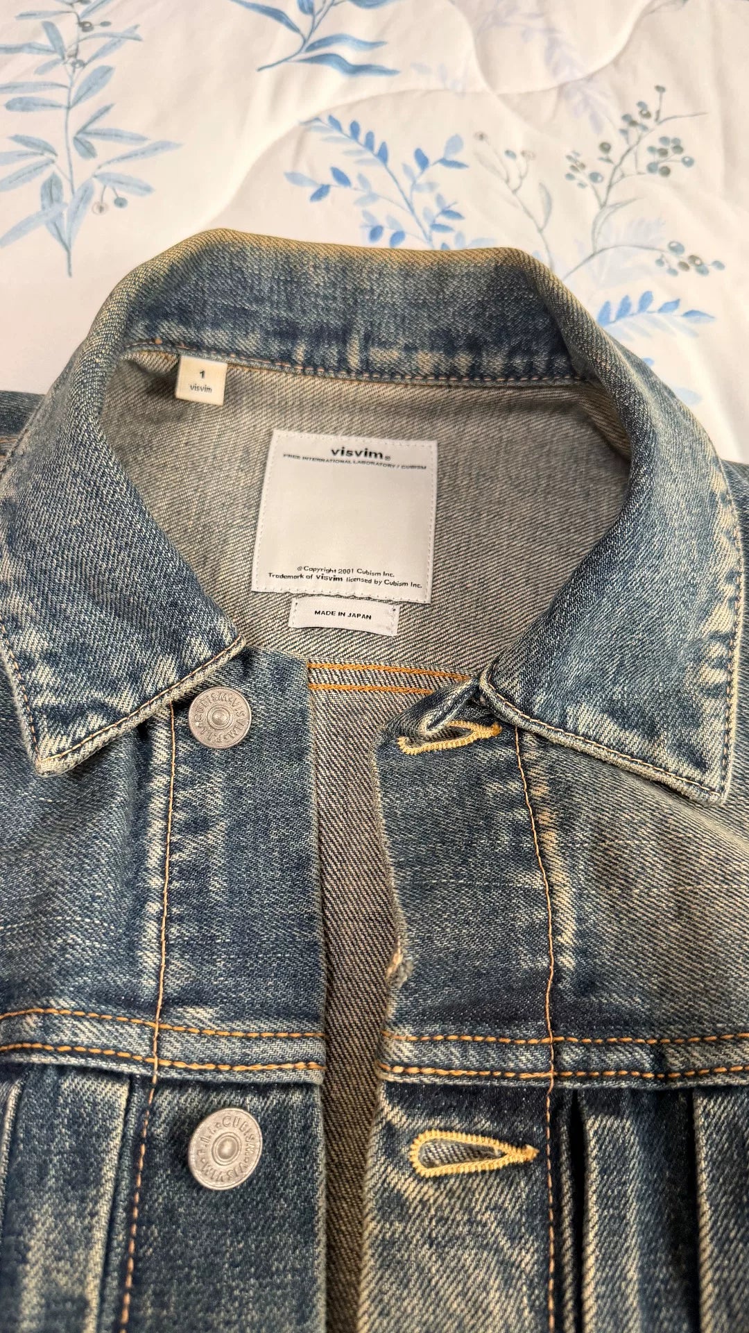 Visvim 101JKT Damaged Snake Tag Denim