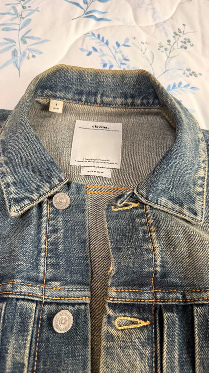 Visvim 101JKT Damaged Snake Tag Denim