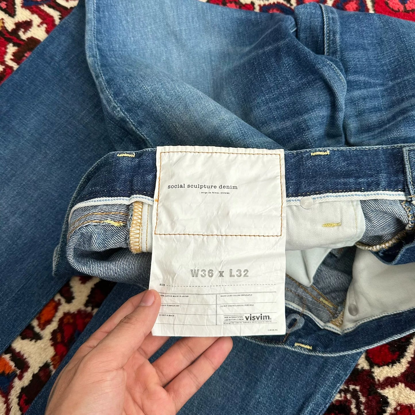 visvim 17aw vintage denim pants