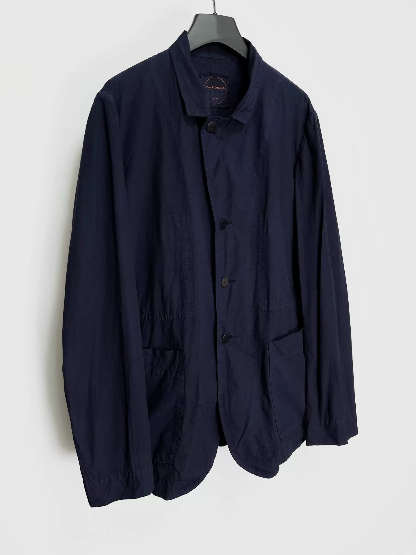 blue dyed cotton jacket from Vidalenc