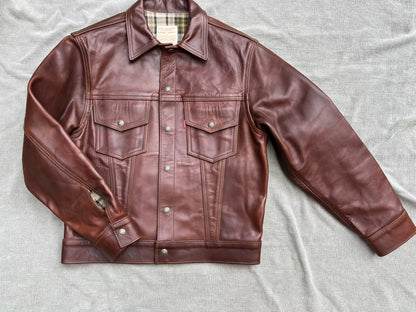 Aero Leather Brown Custom Jacket