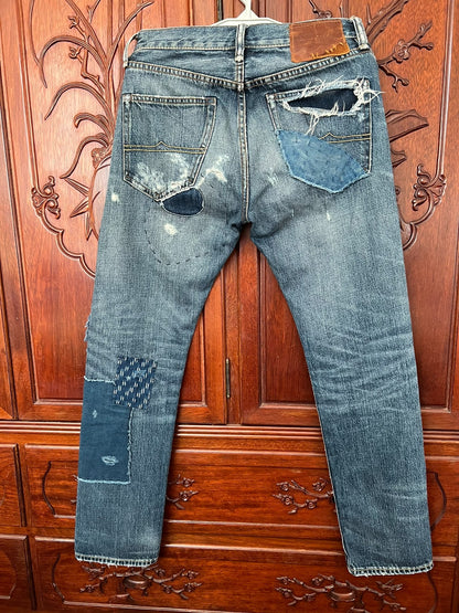Ralph Lauren RRL Men's Patchwork Jeans