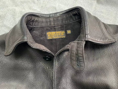 Black Deerskin Work Coat