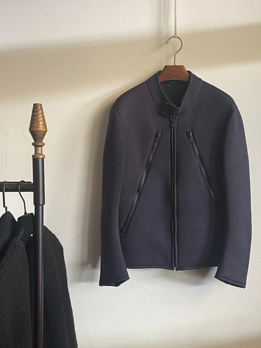 maison martin margiela zip space cotton jacket