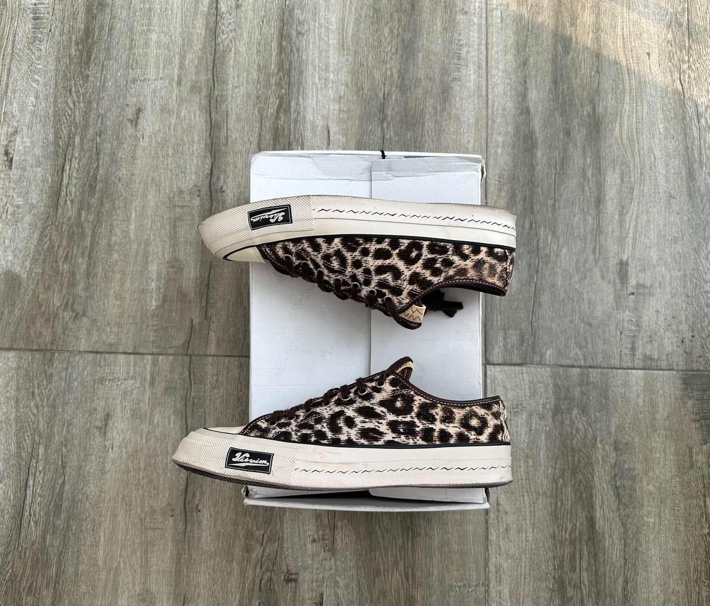 visvim skagway lo leopard canvas sneakers