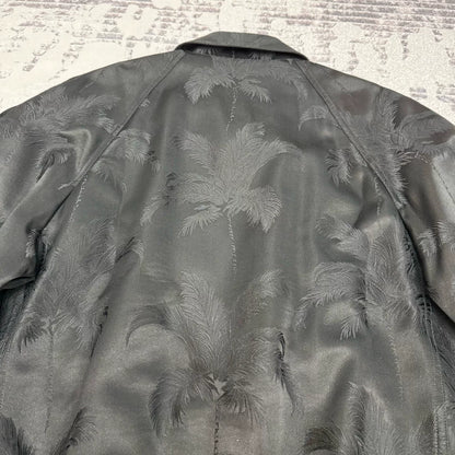 Saint Laurent Palm Satin Zip Jacket