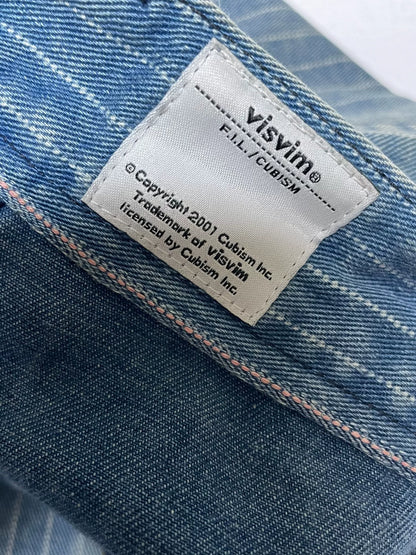 visvim carpenter pants dyed damaged wabash