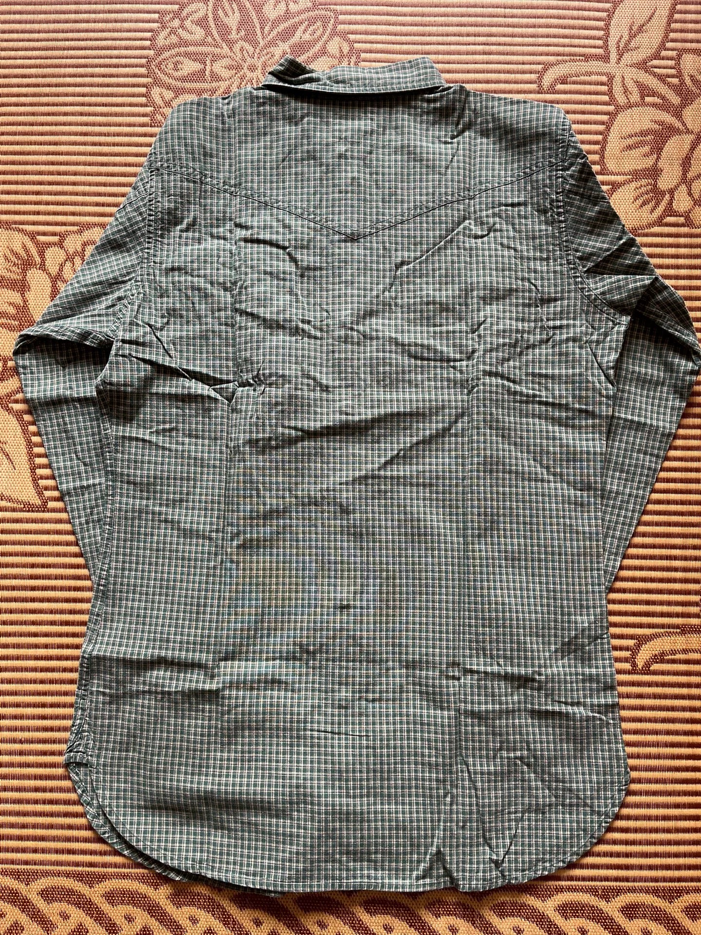 Levi's LVC Green Plaid Long-Sleeve Shirt L