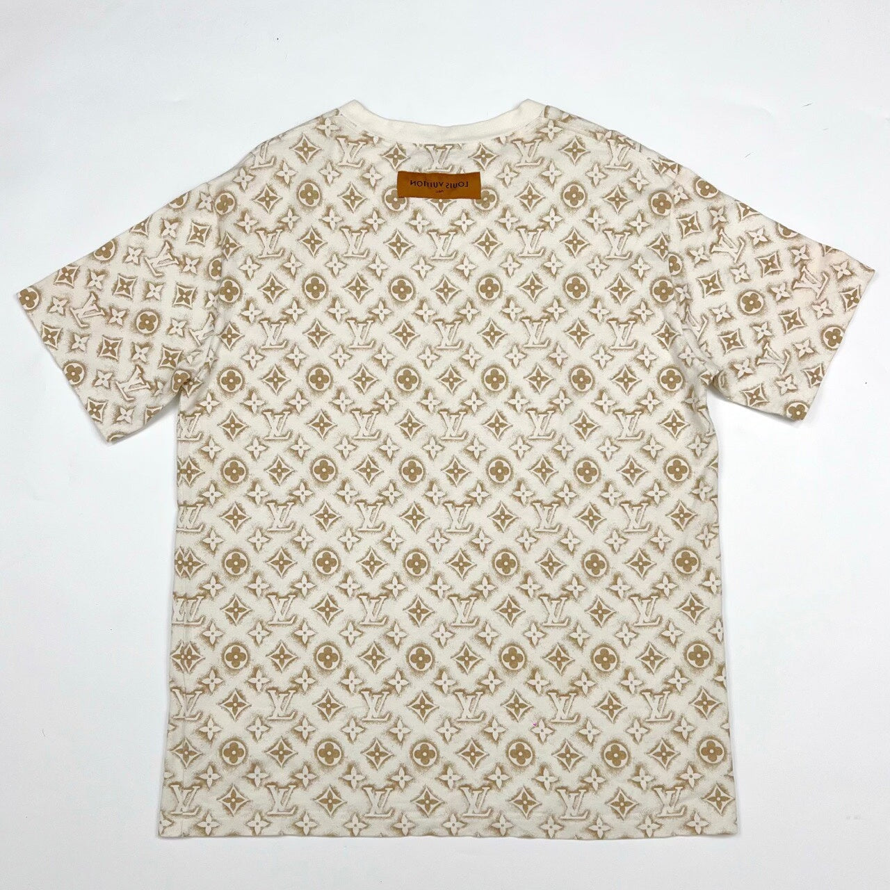 Louis Vuitton Beige Monogram Print T-shirt