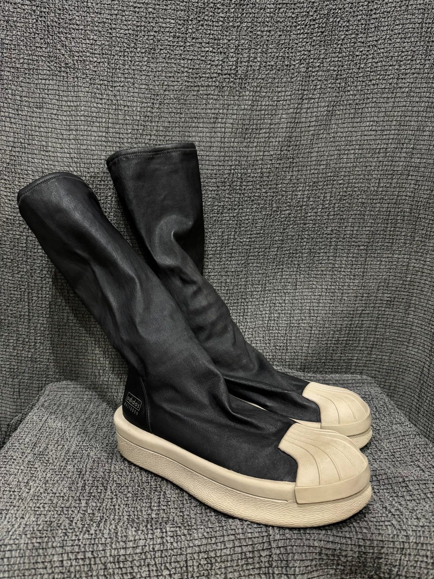 Rick Owens x Adidas High-Top Shell-Toe Boots