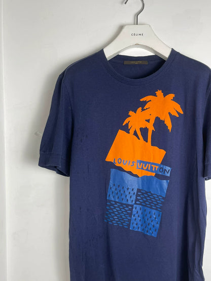 louis vuitton short sleeve palm tree t-shirt