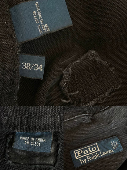 vintage rl heavy canvas cargo pants