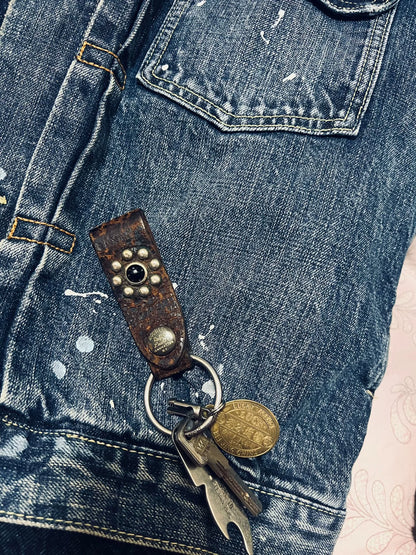 RRL Double RL Vintage Leather Keychain