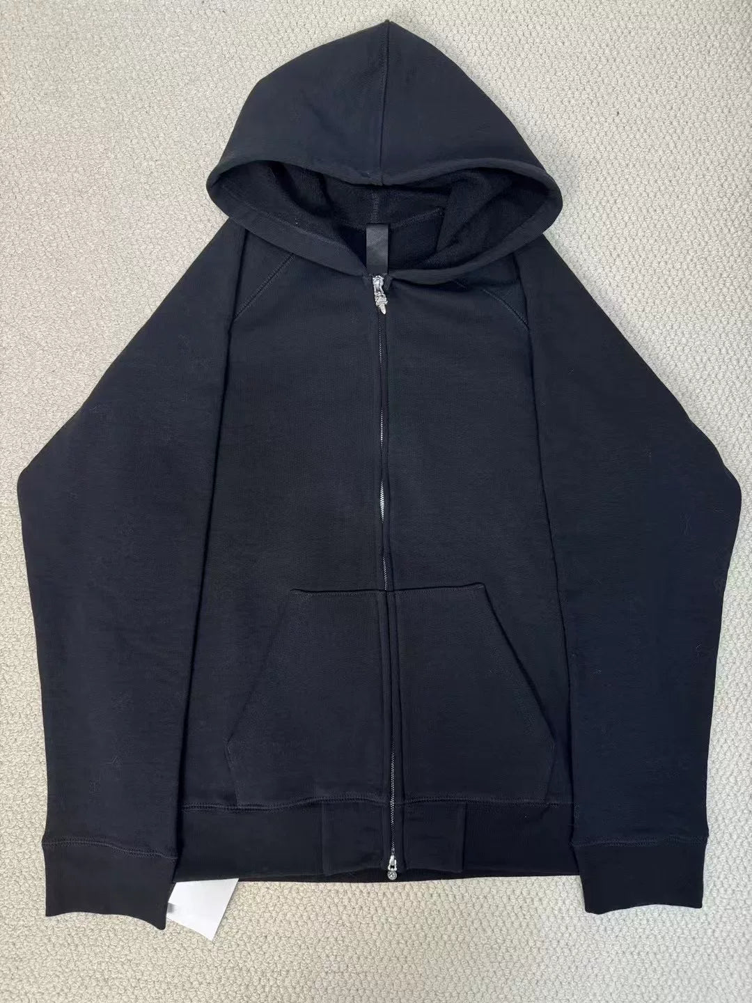Chrome Hearts  Cross Sanskrit Embroidery Zip Hoodie