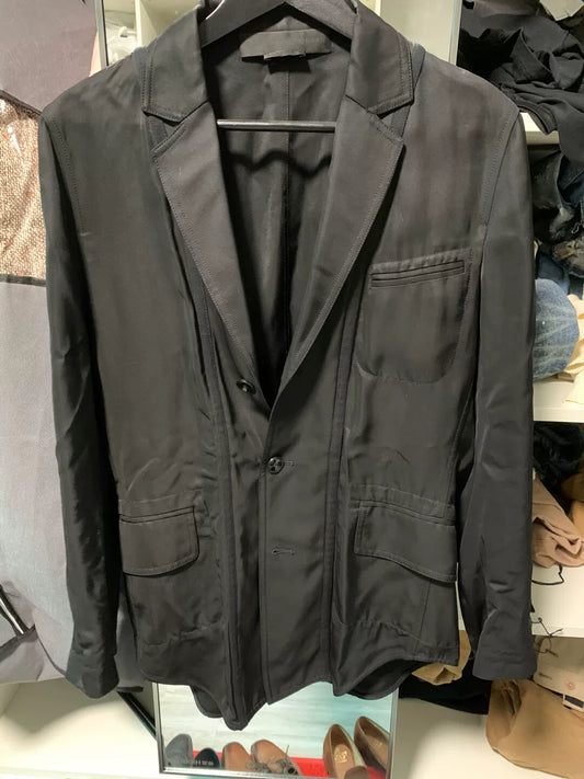 alexander mcqueen lightweight coat in black size 46