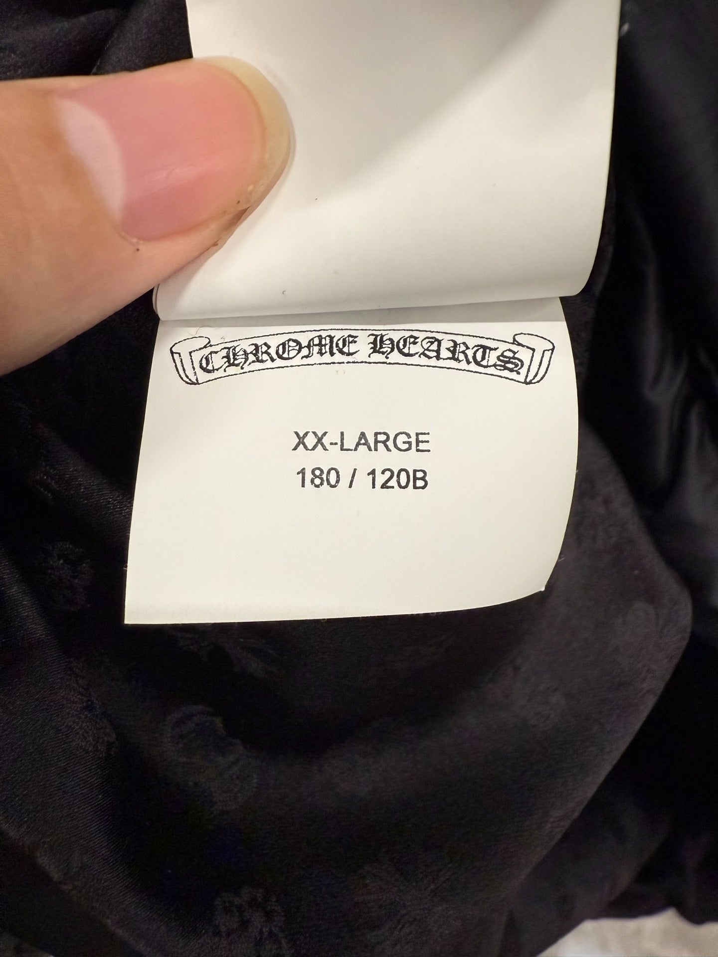 Chrome Hearts Vintage Black Down Jacket