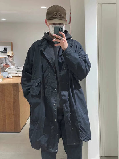 visvim south winds coat in green