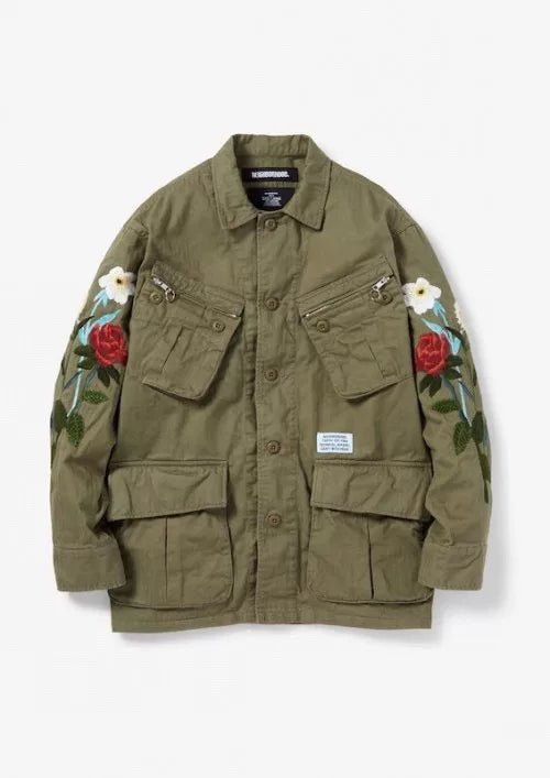 NEIGHBORHOOD Combat Embroidered Utility Jacket