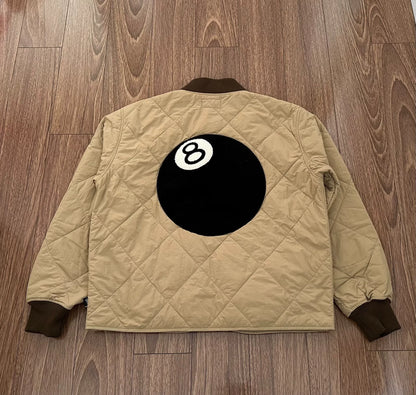 stussy 23fw 8-ball quilted liner jacket