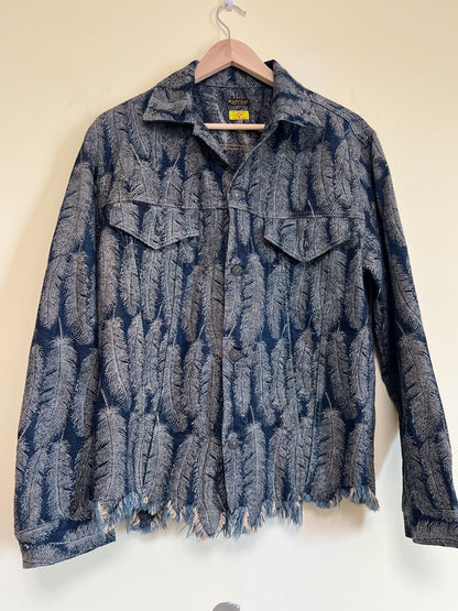 Kapital Feather Print Denim Jacket