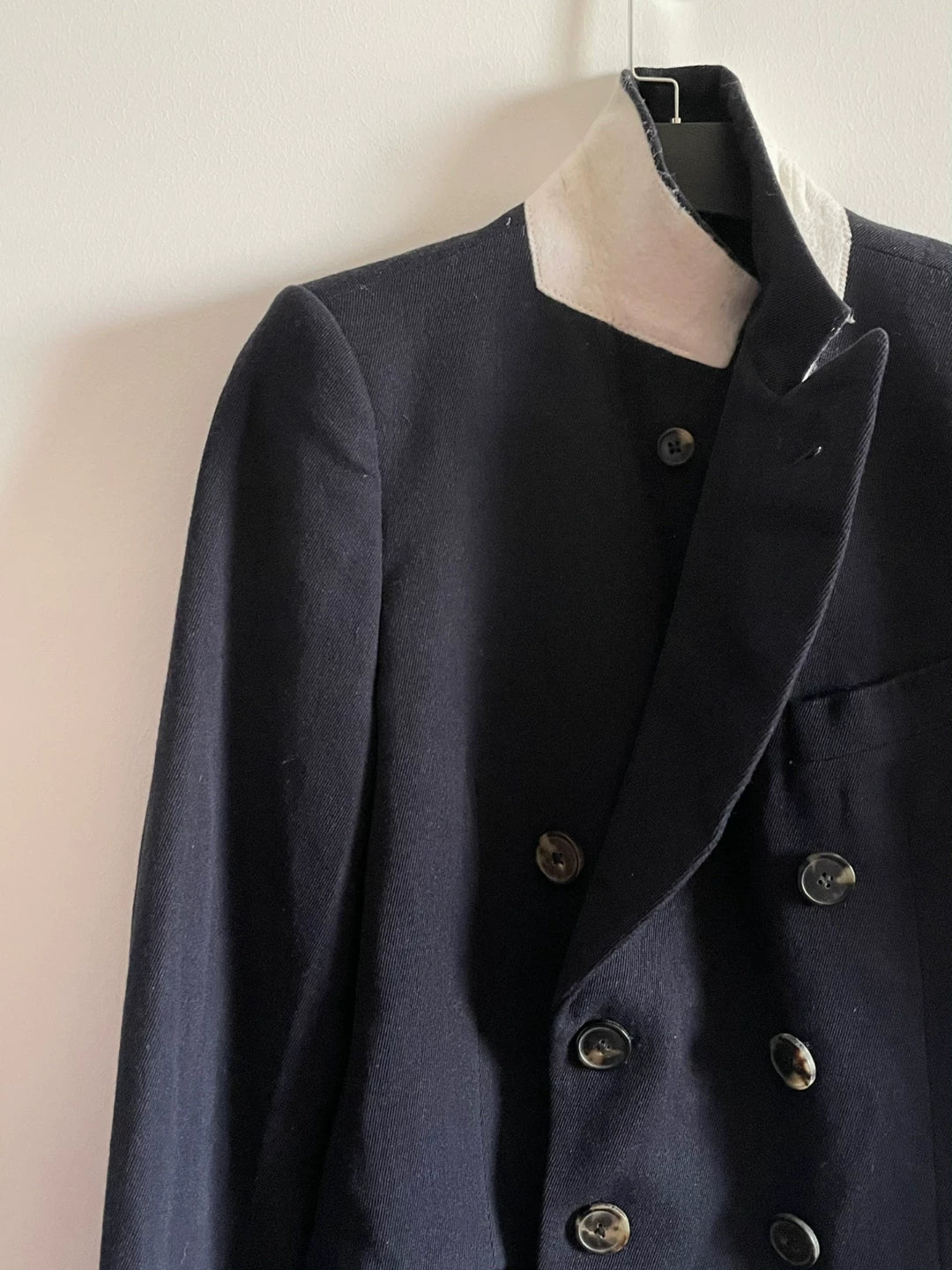 drapes van noten double-breasted wool blazer