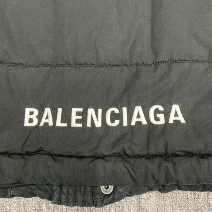black logo padded coat by Balenciaga