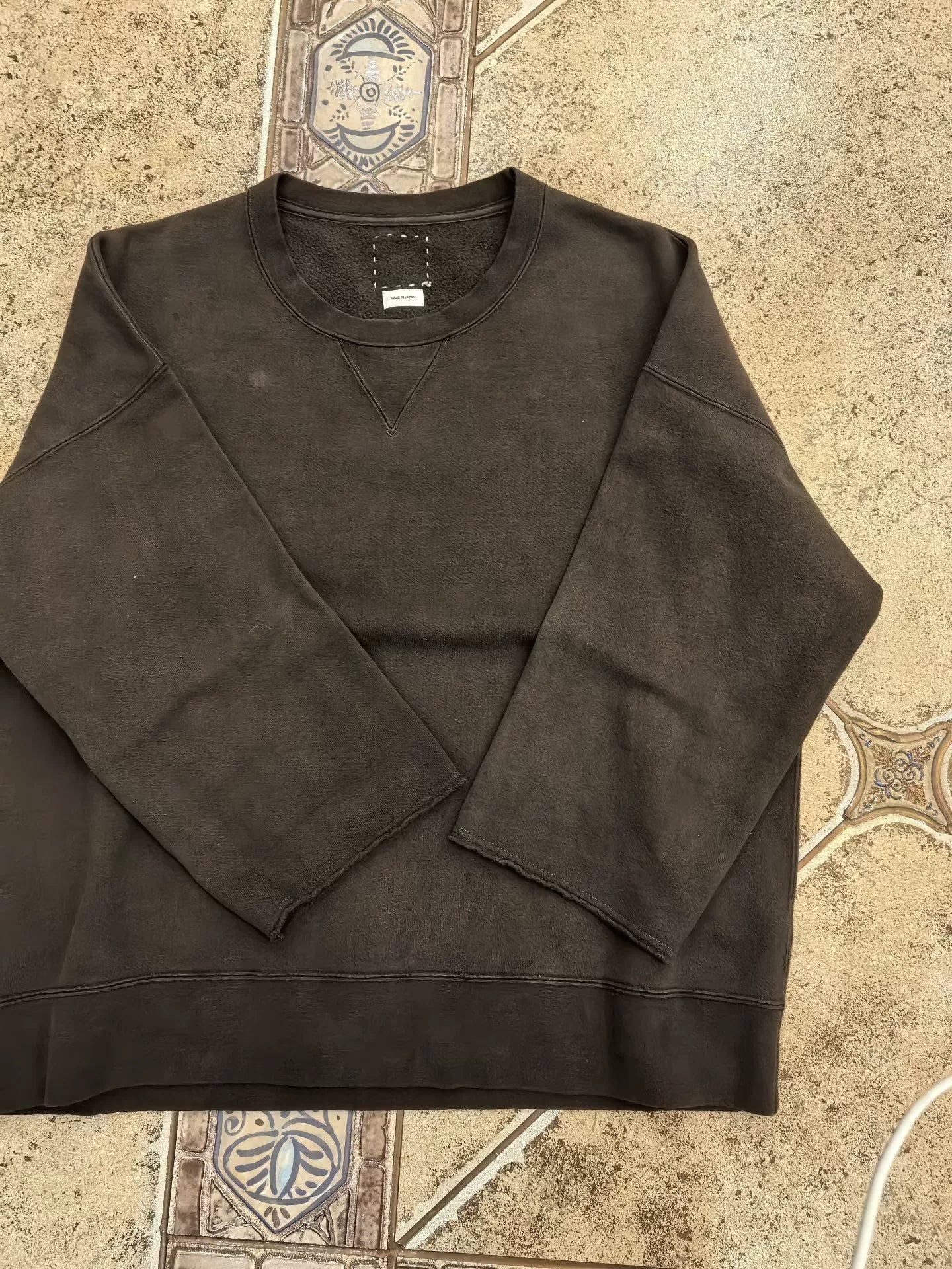 VISVIM 24 JUMBO SB SWEAT 3/4