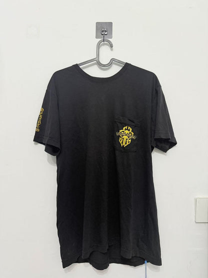 Chrome Hearts Yellow Sword Print T-Shirt