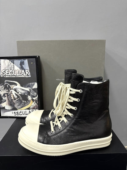 Rick Owens 26SS Black Sheepskin High-Top