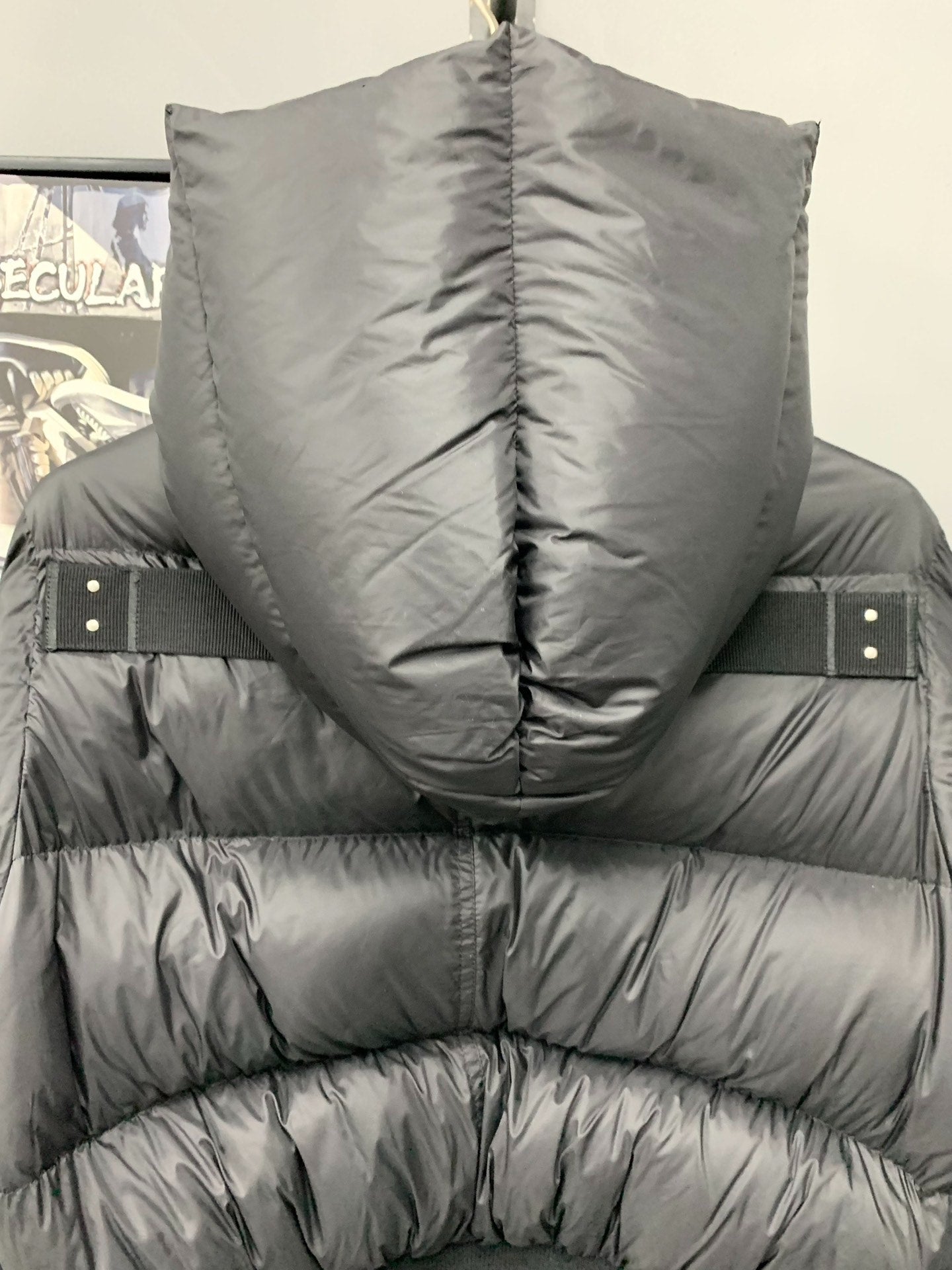 Rick Owens Hooded Puffer Jacket Black