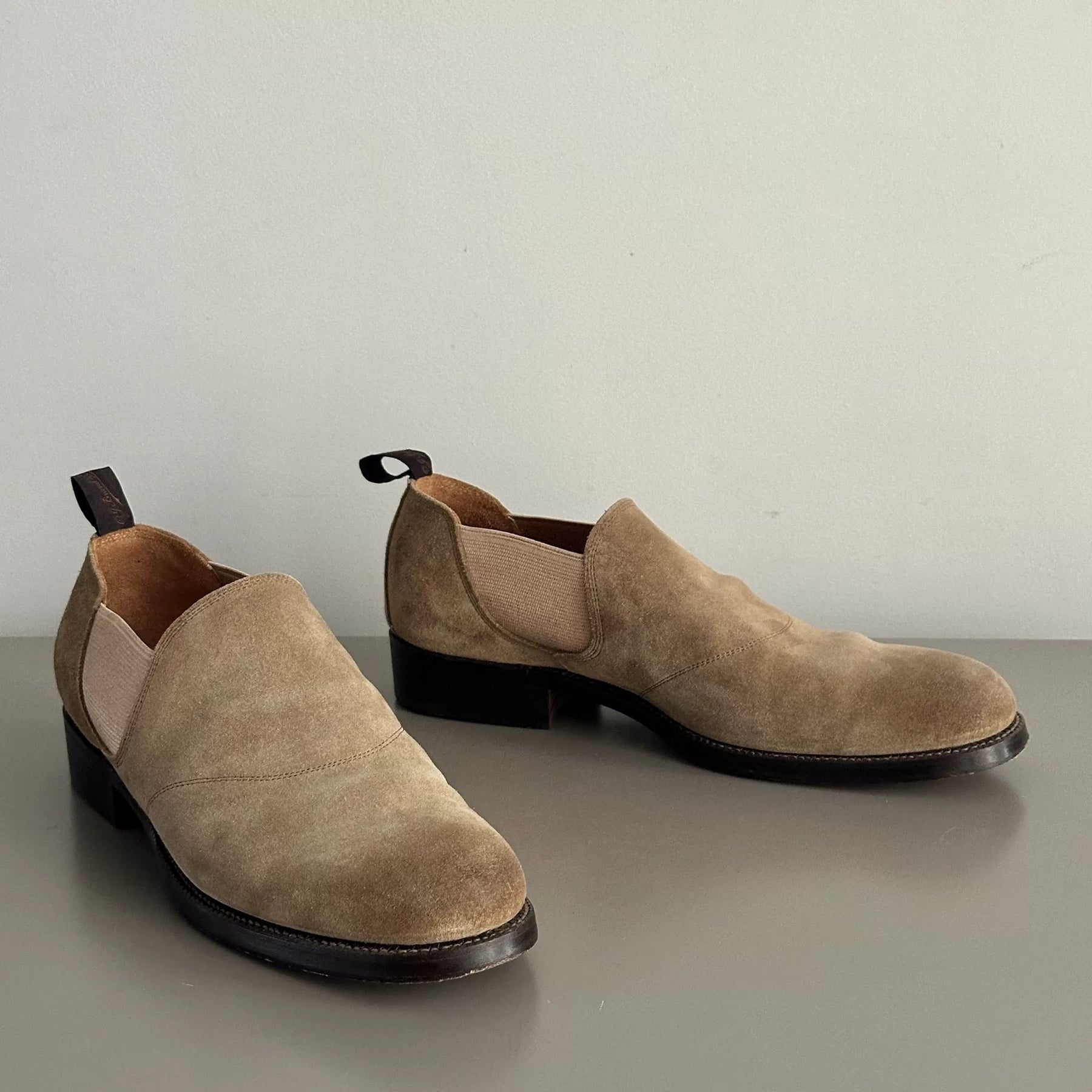 Old Joe Side-Gore Leather Sandals