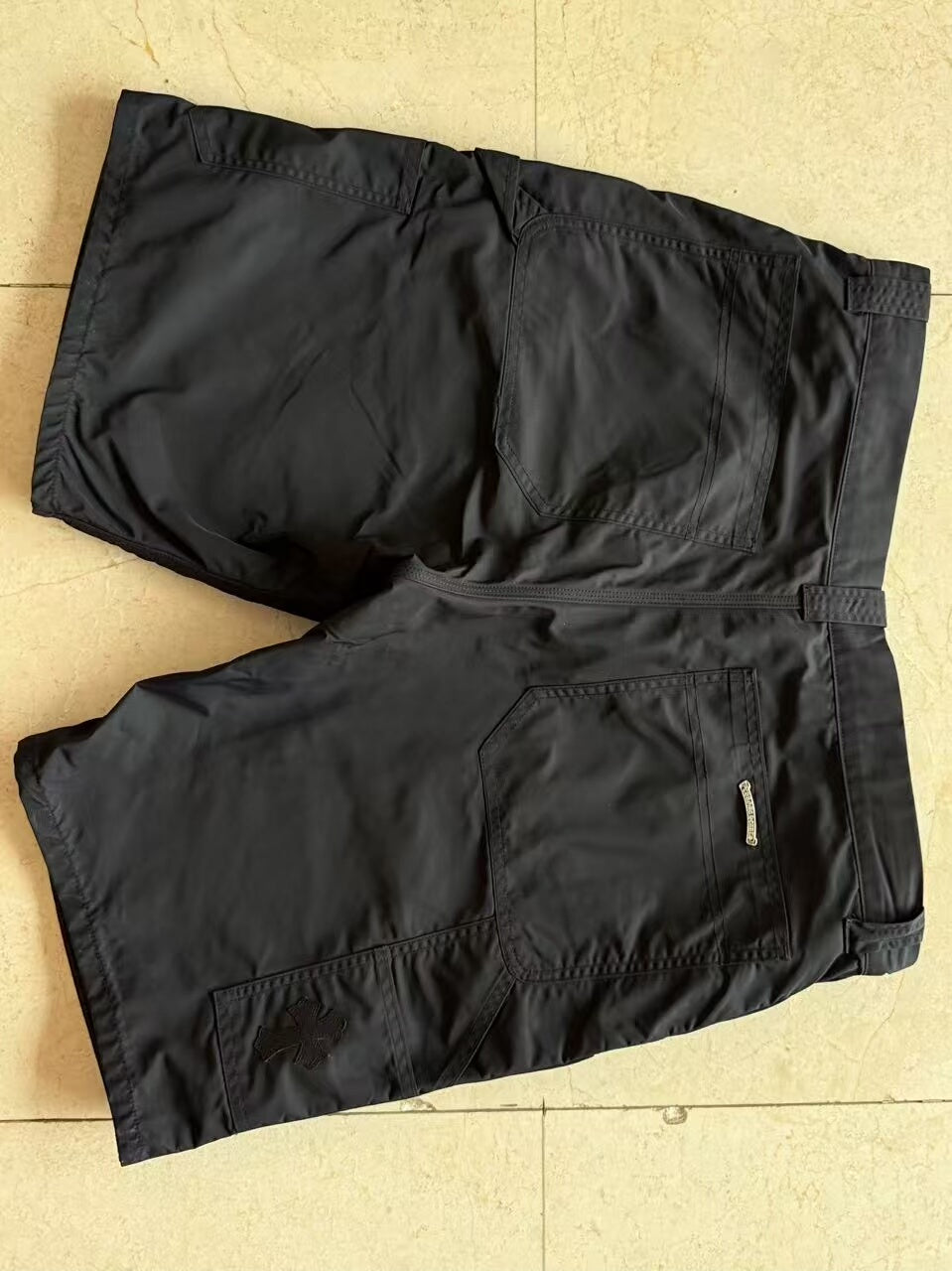 Chrome Hearts Leather Detail Cargo Shorts