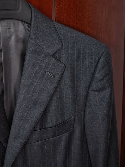Zegna Italian Wool Linen Suit Jacket