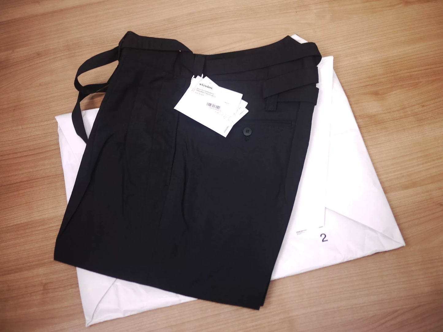 visvim hakama pants in black size 2