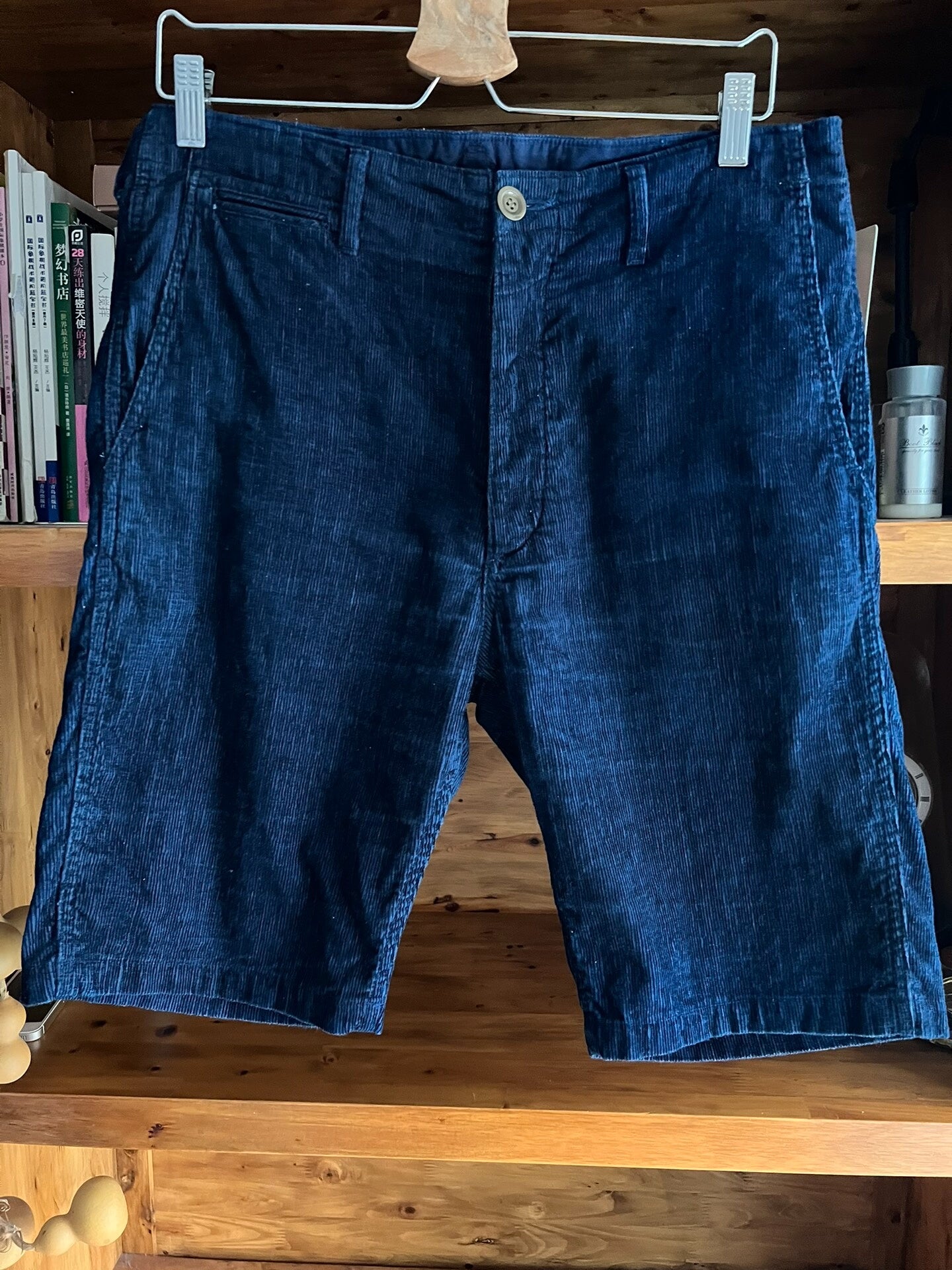 visvim 2017 plant-dyed corduroy shorts