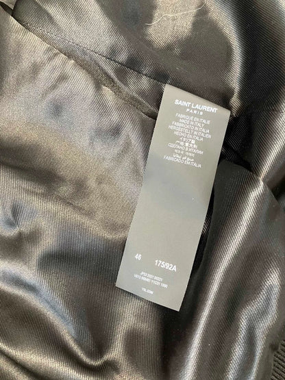 Saint Laurent Teddy Black Bomber Jacket