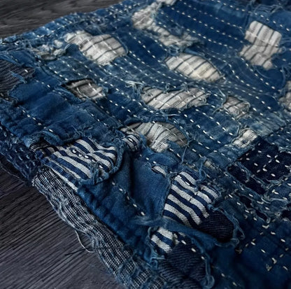 Kapital Boro Sashiko Straight Shorts
