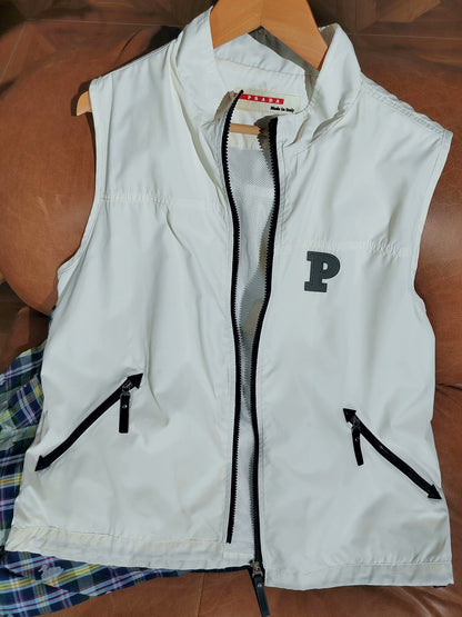 Prada White Sports Vest for Men