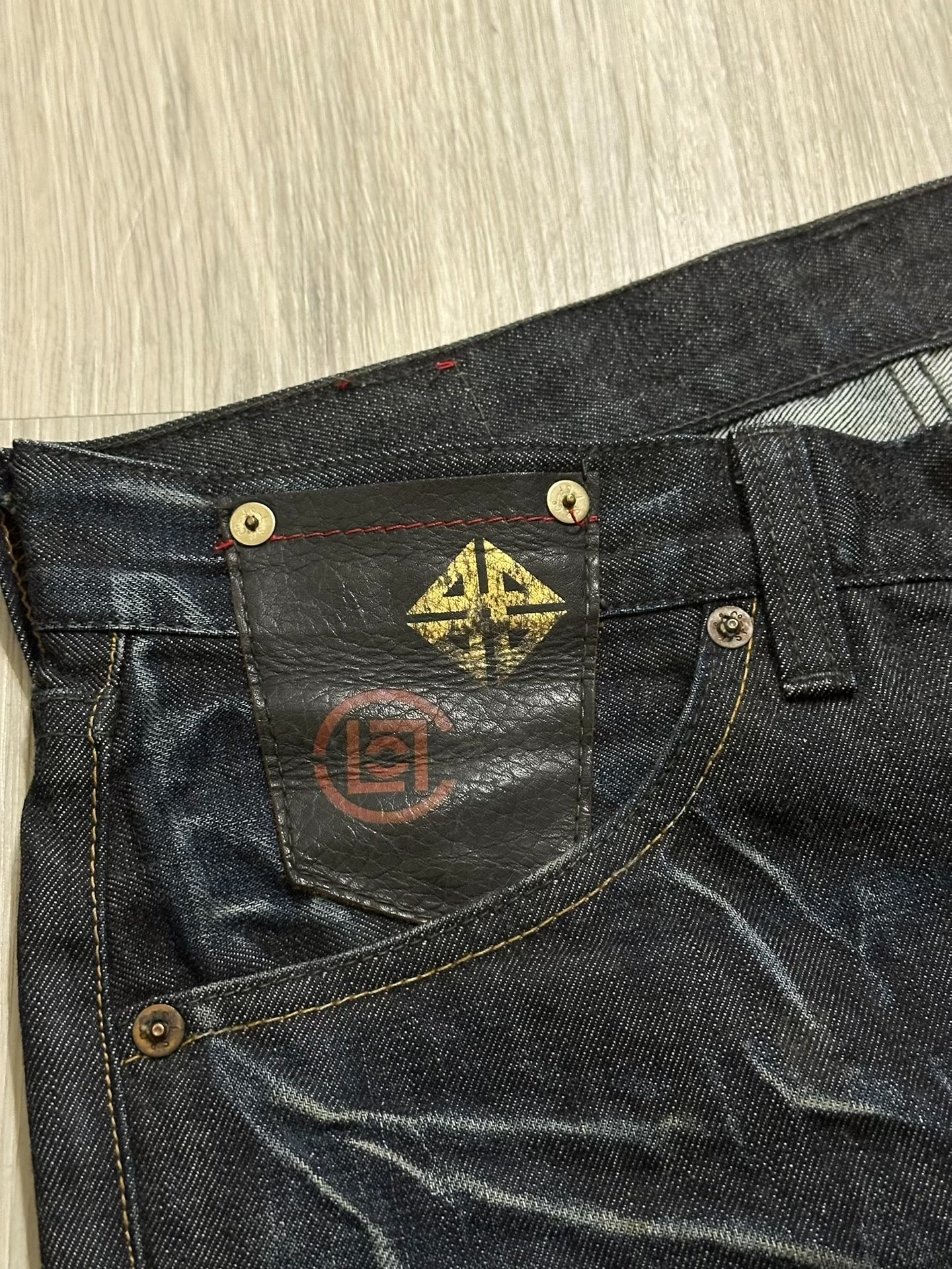 Levi's x Clot 517 Gold Butterfly Jeans
