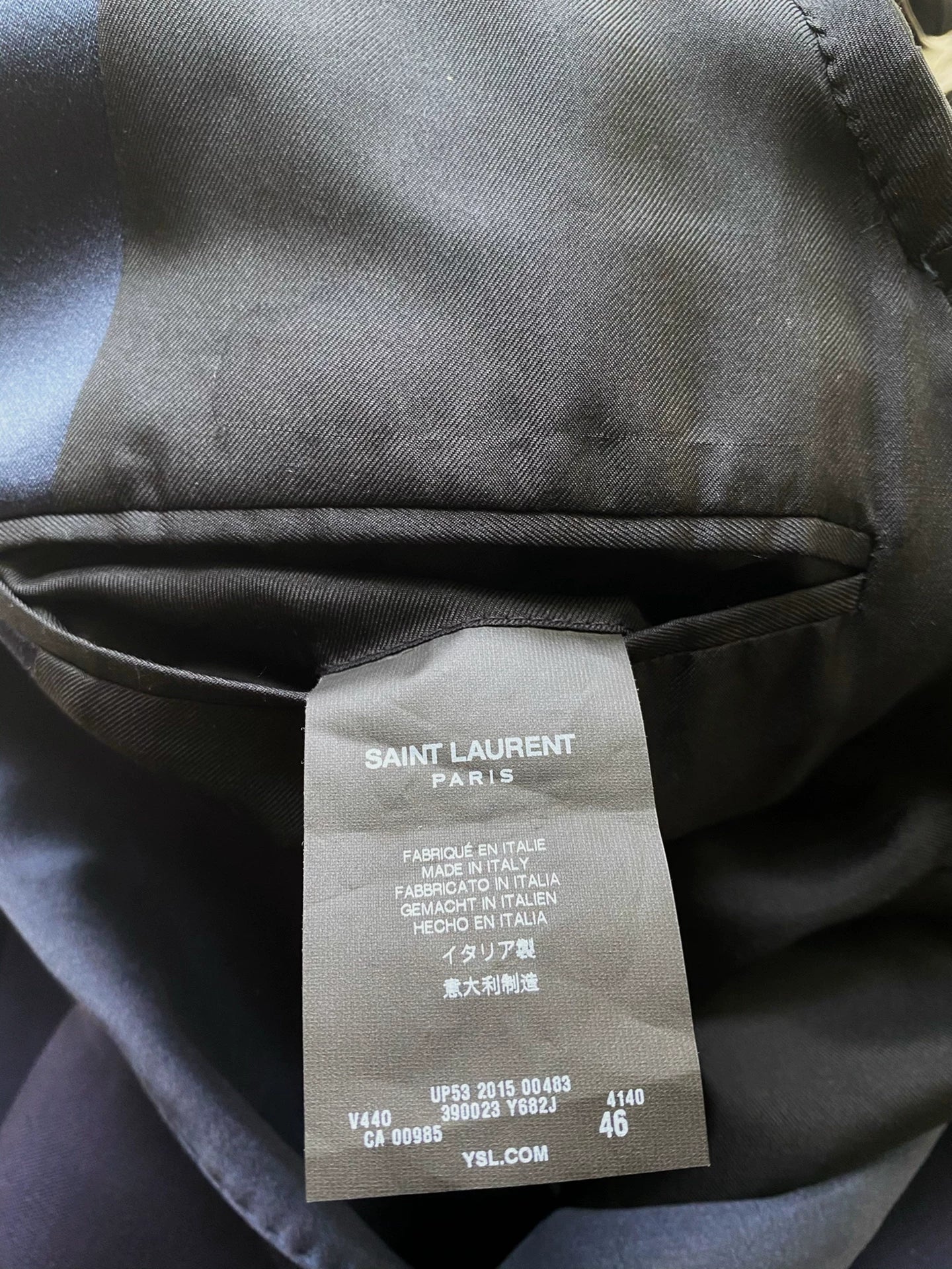 Saint Laurent 15FW Purple Blazer