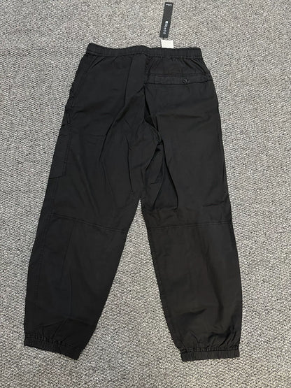 black cargo pants by stone island