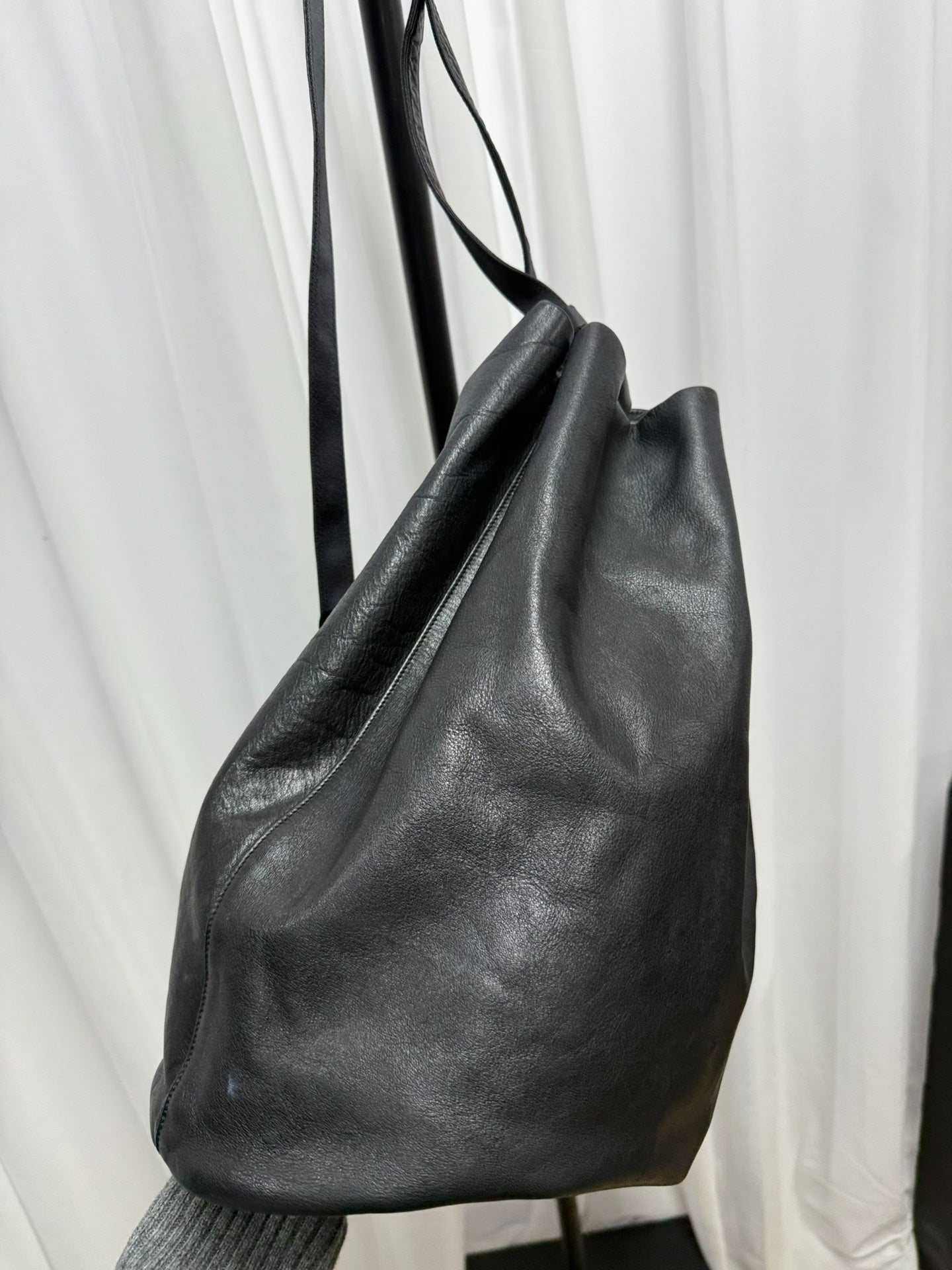 Yohji Yamamoto Y's Leather Bucket Bag