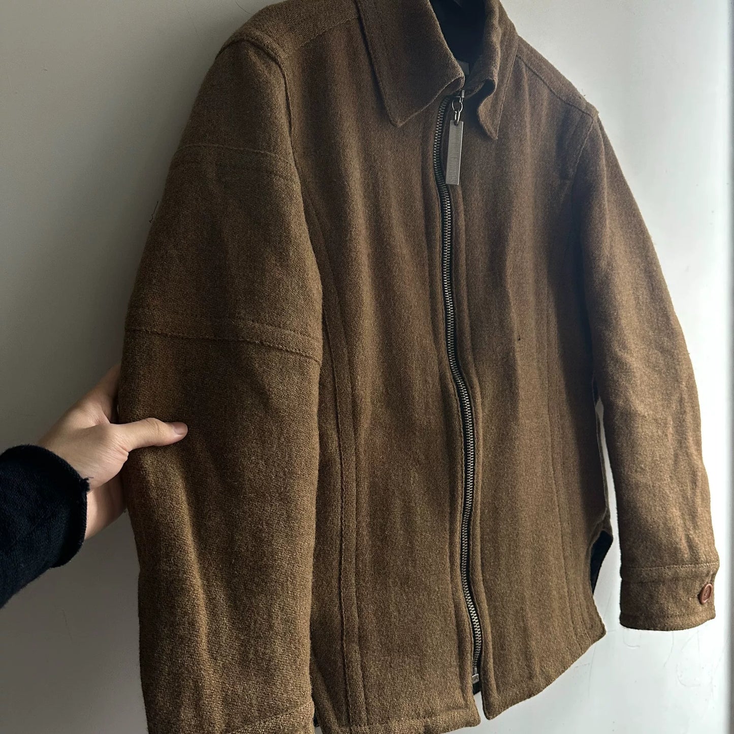rare dirk bikkembergs 90s wool jacket