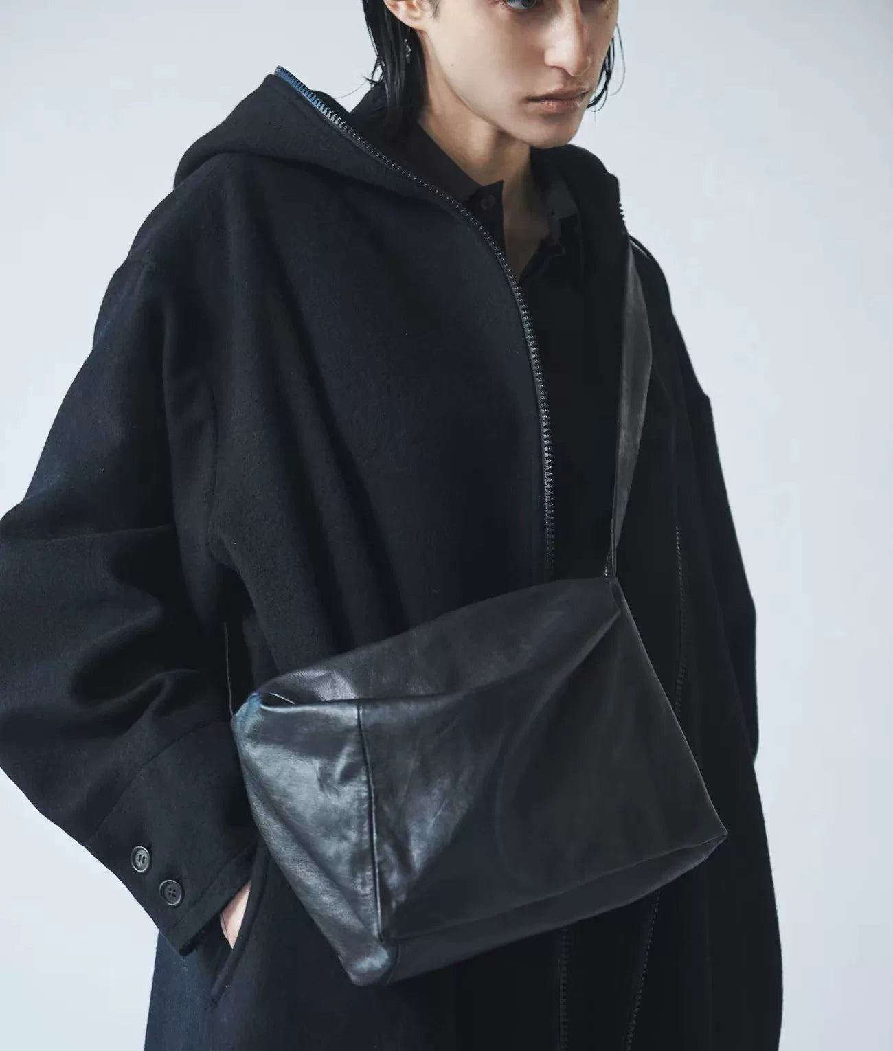 Yohji Yamamoto Discord 2024 Calfskin Crossbody